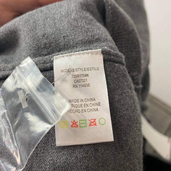 RDI Sweater Womens Medium Grey Collared Pullover Oversized Boyfriend‎ Knit - Picture 5 of 8